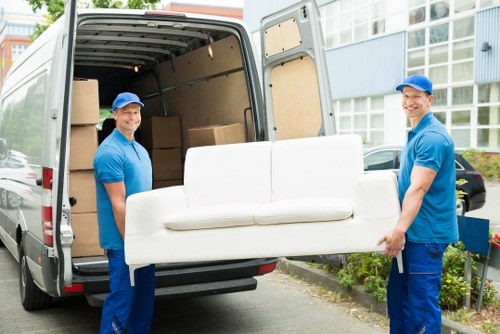 Removals team planning a home move in Stockwell