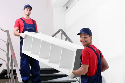 Careful loading of furniture and boxes for removals in Stockwell