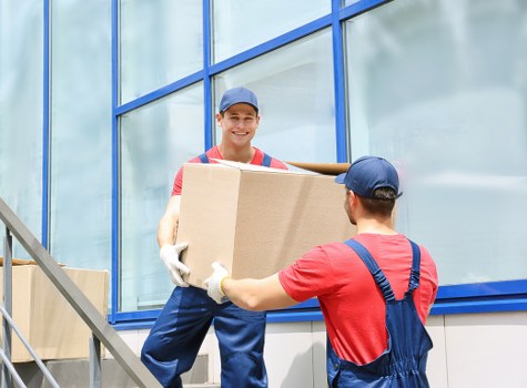 Local removal team helping with a move in Stockwell near residential flats