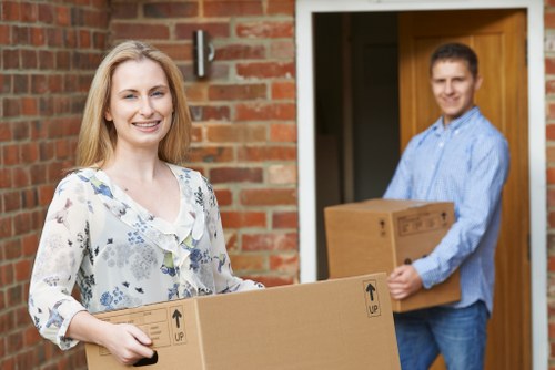 Removal van service helping with a local move in Stockwell