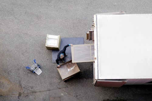 Organised relocation process in Stockwell with furniture loading