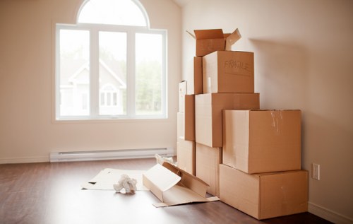 Professional removals team transporting furniture through Stockwell streets