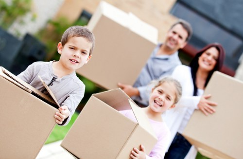 Professional handling of fragile items during a London removal