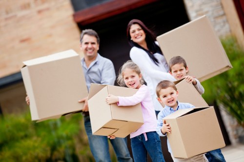 Packing and organising office equipment for relocation in Stockwell