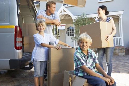 Loading furniture into a truck for a Stockwell house move