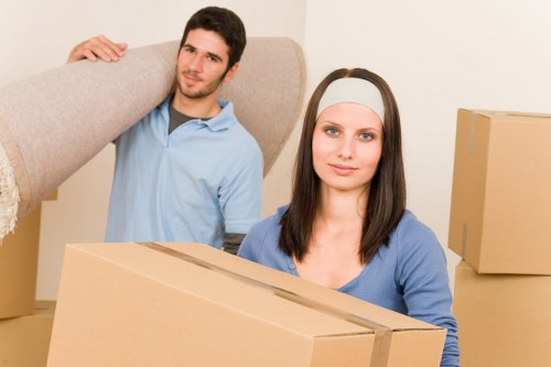 Unpacking boxes and setting up rooms after a Stockwell move
