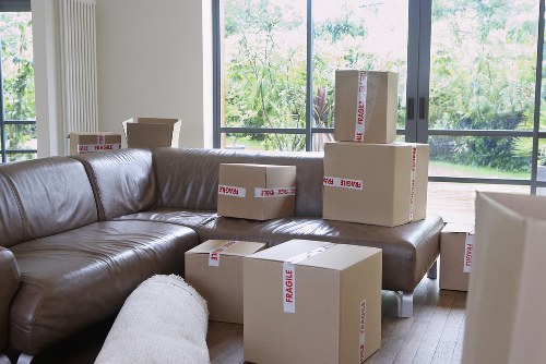 Organised packing boxes and tape ready for a move or storage in Stockwell