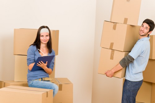 Protective wrapping and packing for fragile items during a flat removal