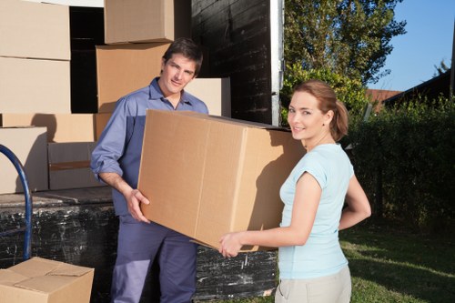 Preparing boxes and furniture for a man and van job in Stockwell